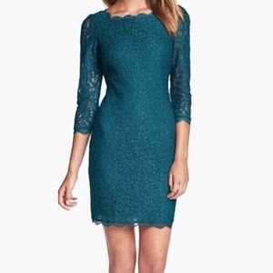 Diane Von Furstenberg Long Sleeve Zarita Lace Dress